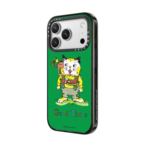 Good Times With Huckle And Lowly Phone Case | iPhone 17 Pro Max / Impact Case MagSafe Compatible / Black | Image 2