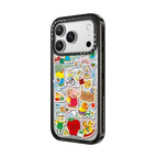 Richard Scarry Busy World Sticker Phone Case | iPhone 17 Pro Max / Impact Case MagSafe Compatible / Black | Image 2