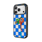 Lowly The Worm Checker Phone Case | iPhone 17 Pro Max / Impact Case MagSafe Compatible / Black | Image 2