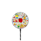 Richard Scarry Busy World Sticker Magnetic Wireless Charger |   / PowerThru Magnetic Wireless Charger MagSafe Compatible / Black | Image 1