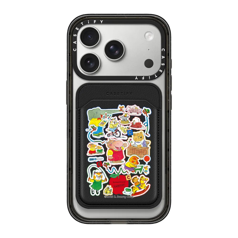 Richard Scarry Busy World Sticker Magsafe Wallet | Image 1