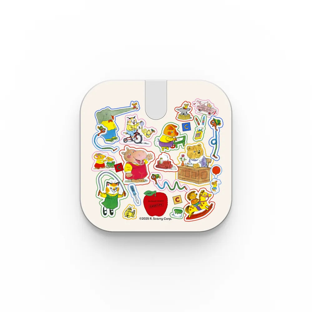 Richard Scarry Busy World Sticker Powerthru 2-In-1 Charging Stand