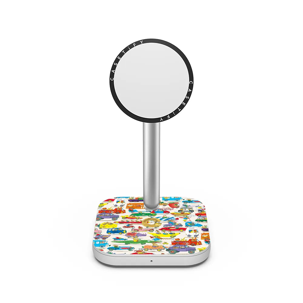 Things That Go Pattern Powerthru 2-In-1 Charging Stand | Image 1