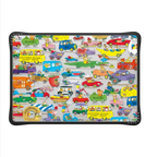 Things That Go Pattern Laptop Case | MacBook Air 13-inch (M1 / Intel) / MacBook Impact Case / Black | Image 2