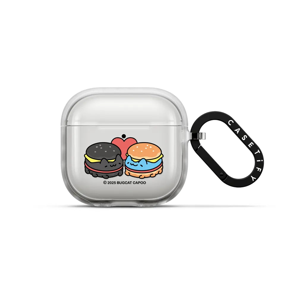 Bugcat Capoo Love Burger Earbuds Case | Image 1