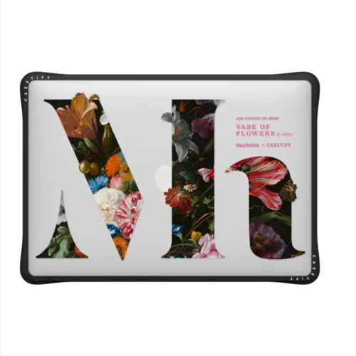 Vase of Flowers Laptop Case | MacBook Air 13-inch (M1 / Intel) / MacBook Impact Case / Black | Image 2