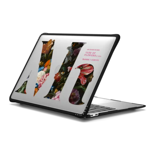 Vase of Flowers Laptop Case | MacBook Air 13-inch (M1 / Intel) / MacBook Impact Case / Black | Image 1