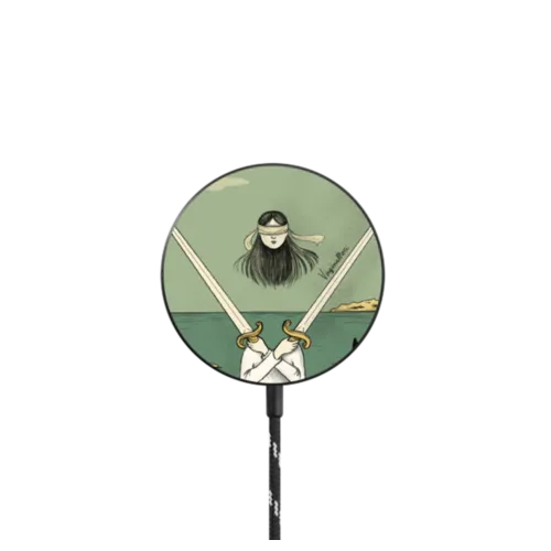 Tarot Sword Magnetic Wireless Charger |   / PowerThru Magnetic Wireless Charger MagSafe Compatible / Black | Image 1