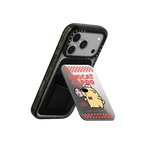 Bugcat Capoo Retro Red Snappy Cardholder Stand | Snappy Cardholder Stand / Snappy Mirror Cardholder Stand MagSafe Compatible / Silver | Image 3