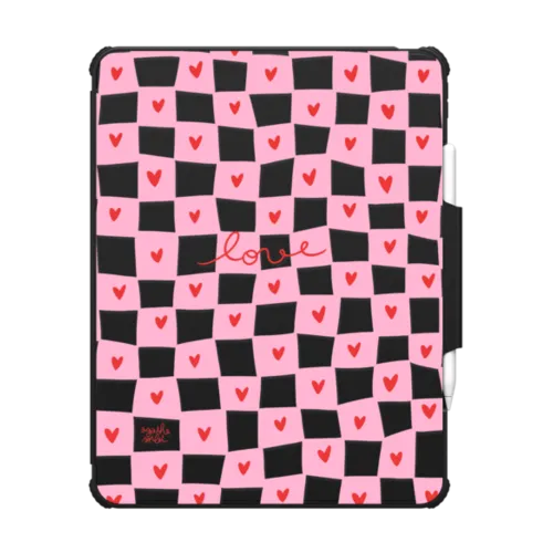 Love | iPad Pro 13-inch (M4/M5) / iPad Impact Folio Case / Black | Image 1
