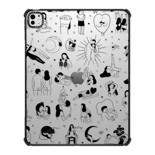 Myself black on white | iPad Pro 13-inch (M4/M5) / iPad Impact Case / Black | Image 1