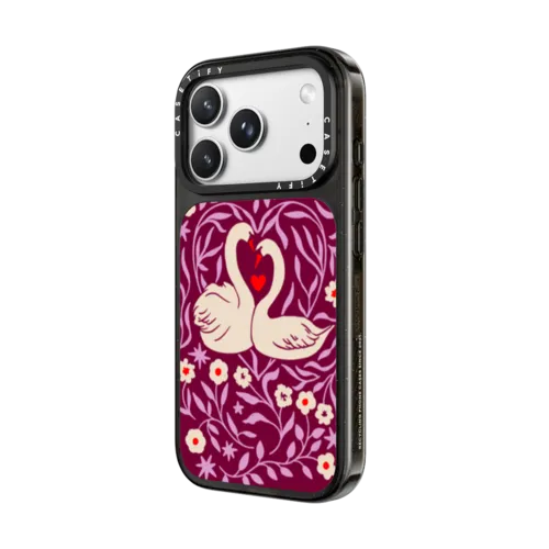 Swan Forest | iPhone 18 Pro Max / Impact Case MagSafe Compatible - Glossy / Glossy Black | Image 2