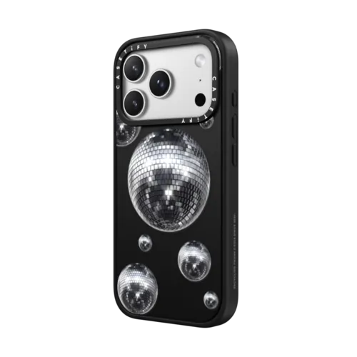 Disco Galaxy | iPhone 17 Pro Max / Impact Case MagSafe Compatible / Matte Black | Image 2