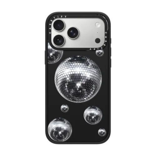 Disco Galaxy | iPhone 17 Pro Max / Impact Case MagSafe Compatible / Matte Black | Image 1