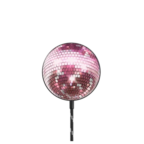 Pink Disco |   / PowerThru Magnetic Wireless Charger MagSafe Compatible / Black | Image 1