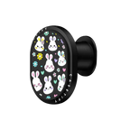 Bunny Floral | PowerThru Wireless Car Charger / PowerThru Wireless Car Charger MagSafe Compatible  / Black | Image 1