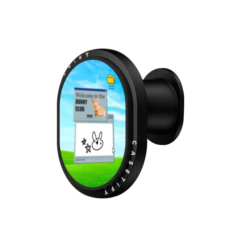 Bunny Talk | PowerThru Wireless Car Charger / PowerThru Wireless Car Charger MagSafe Compatible  / Black | Image 1