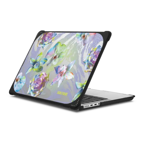 Neon Garden | MacBook Pro 14-inch (M1 - M5) / MacBook Bounce Case / Black | Image 1