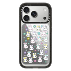 Bunny Floral | Snappy Cardholder Stand / Snappy Mirror Cardholder Stand MagSafe Compatible / Silver | Image 1