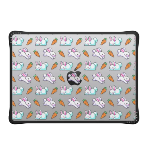 Bunny Carrot | MacBook Pro 14-inch (M1 - M5) / MacBook Impact Case / Black | Image 2