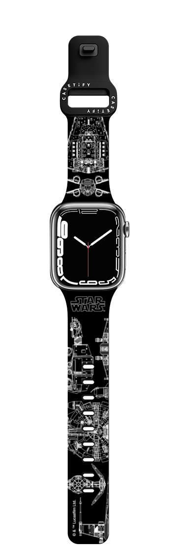 Star Wars™ Aircrafts Watch Band | Apple Watch Series 7-9 (45mm) / Impact Band / Black | Image 1