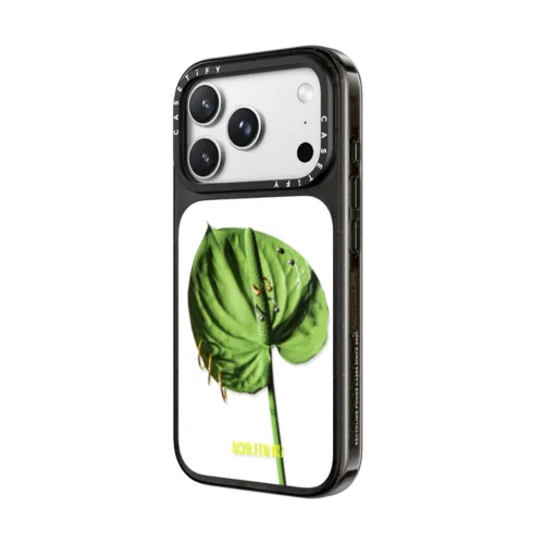 Pierced Anthurium | iPhone 18 Pro Max / Impact Case MagSafe Compatible - Glossy / Glossy Black | Image 2