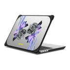 Chrome Rose Pattern | MacBook Pro 14-inch (M1 - M5) / MacBook Bounce Case / Black | Image 1