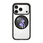 Chrome Rose Pattern | Snappy Grip Stand / Snappy Grip Stand MagSafe Compatible / Black | Image 1