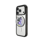 Chrome Rose Pattern | Snappy Grip Stand / Snappy Mirror Grip Stand MagSafe Compatible / Silver | Image 2
