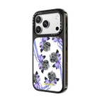 Chrome Rose Pattern | iPhone 18 Pro Max / Impact Case MagSafe Compatible - Glossy / Glossy Black | Image 2