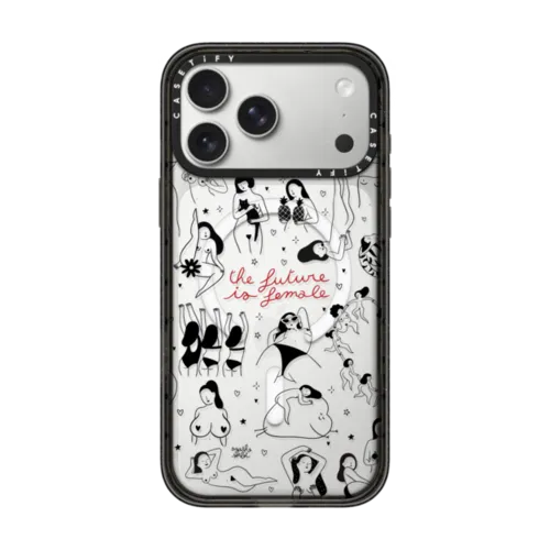 The Future Is Female | iPhone 17 Pro Max / Impact Case MagSafe Compatible / Black | Image 1