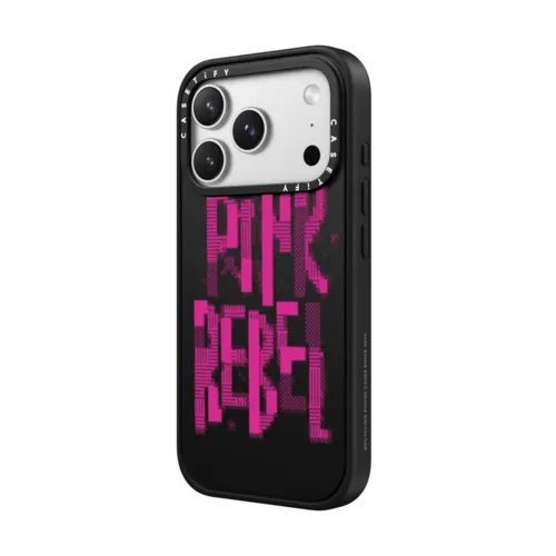 Pink Rebel | iPhone 17 Pro Max / Impact Case MagSafe Compatible / Matte Black | Image 2