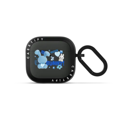 Bunny Records | AirPods 4 & 5 / Earbuds Bounce Case / Charcoal | Image 1