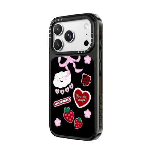 Berry Love | iPhone 18 Pro Max / Impact Case MagSafe Compatible - Glossy / Glossy Black | Image 2