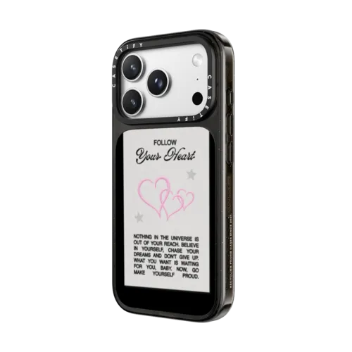 Follow your heart | iPhone 18 Pro Max / Impact Case MagSafe Compatible - Glossy / Glossy Black | Image 2