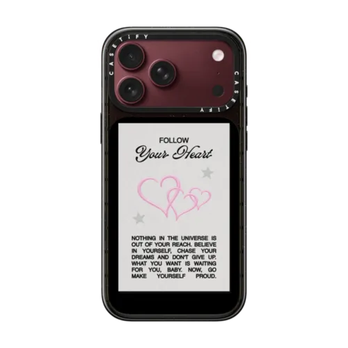 Follow your heart | iPhone 18 Pro Max / Impact Case MagSafe Compatible - Glossy / Glossy Black | Image 1