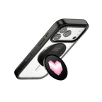 8-beat Heart | Snappy Grip Stand / Snappy Grip Stand MagSafe Compatible / Black | Image 3