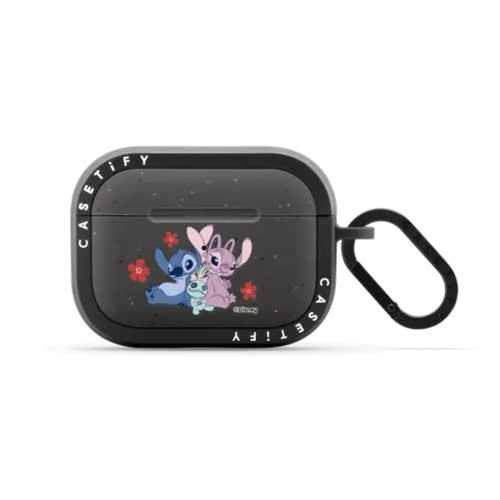 Stitch Family Earbuds Case | AirPods Pro 2 / Earbuds Bounce Case / Matte Charcoal | Image 1