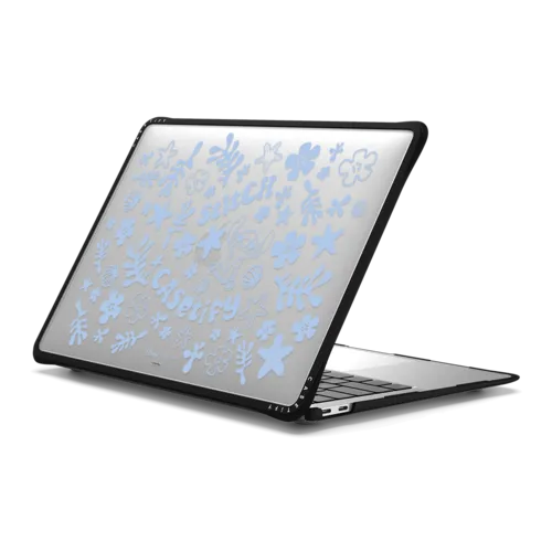 Stitch Pattern Laptop Case | MacBook Air 13-inch (M1 / Intel) / MacBook Impact Case / Black | Image 1