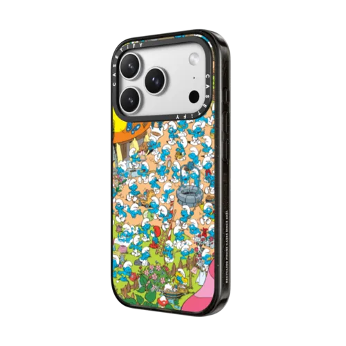 The Smurfs Village Case | iPhone 17 Pro Max / Impact Case MagSafe Compatible / Black | Image 2