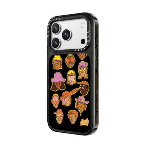 Les Visages Phone Case | iPhone 18 Pro Max / Impact Case MagSafe Compatible - Glossy / Glossy Black | Image 2