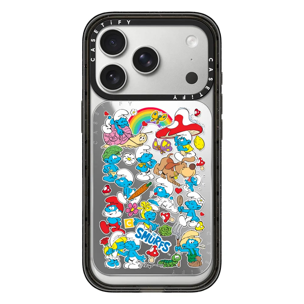 The Smurfs Sticker Pattern Snappy Cardholder Stand | Image 1