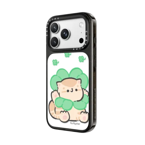 Lucky clover Bobo | iPhone 18 Pro Max / Impact Case MagSafe Compatible - Glossy / Glossy Black | Image 2
