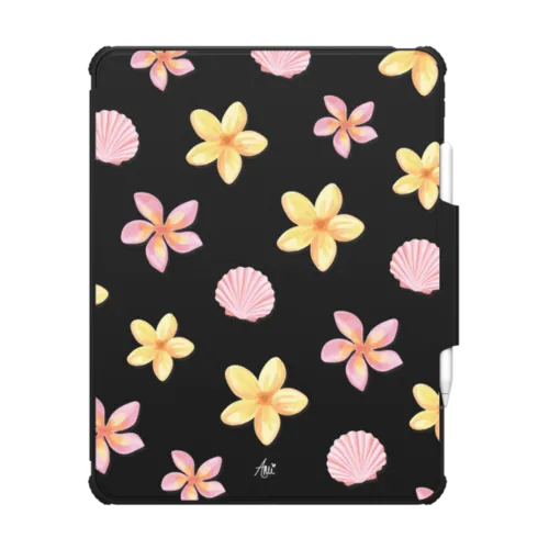 Tropical Holibob  | iPad Pro 13-inch (M4/M5) / iPad Impact Folio Case / Black | Image 1