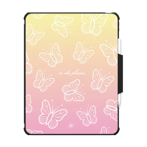 As She Pleases | iPad Pro 13-inch (M4/M5) / iPad Impact Folio Case / Black | Image 1