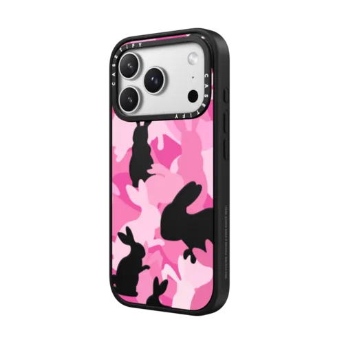 Bunny Camo | iPhone 17 Pro Max / Impact Case MagSafe Compatible / Matte Black | Image 2