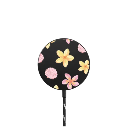 Tropical Holibob |   / PowerThru Magnetic Wireless Charger MagSafe Compatible / Black | Image 1