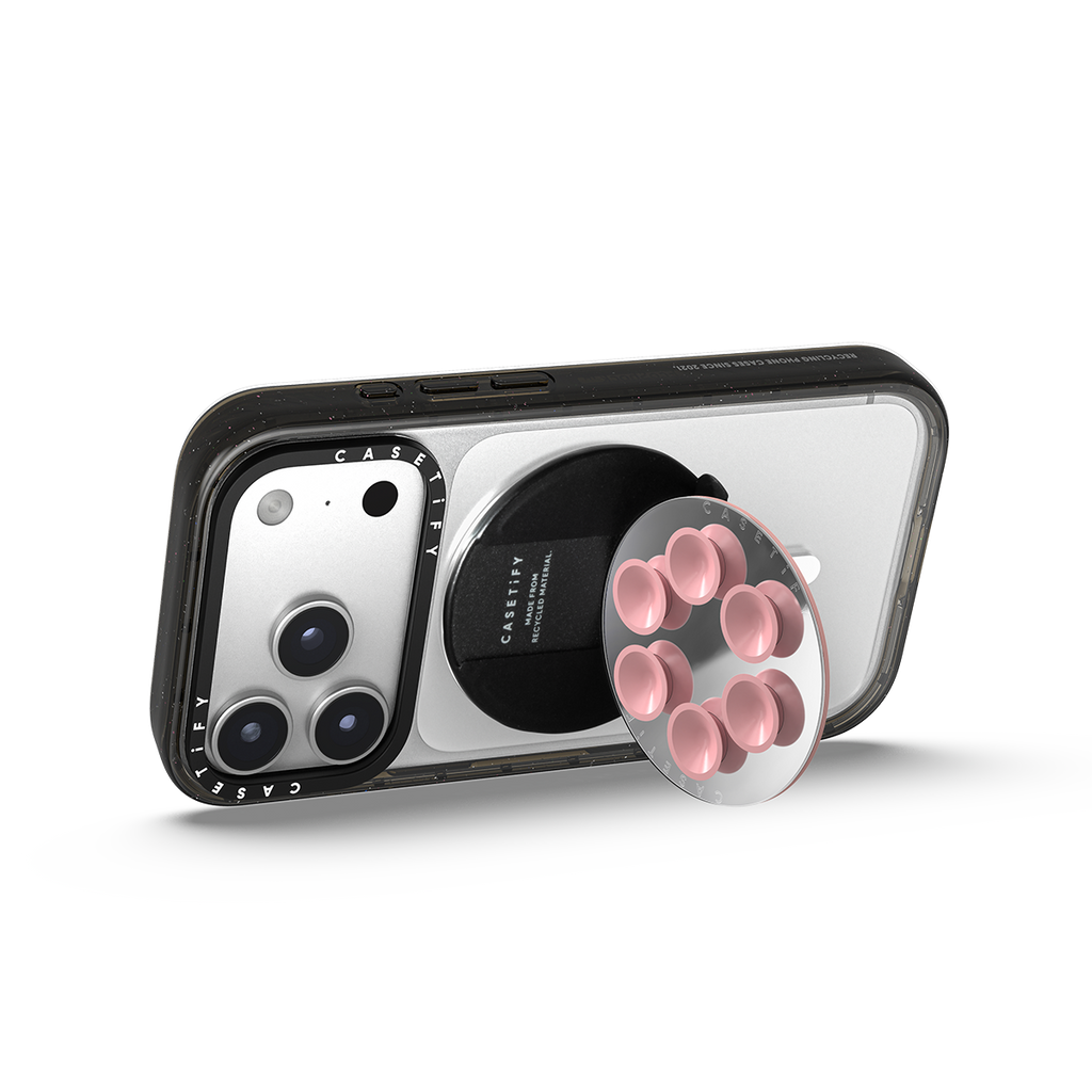 Snappy Snap & Stick Mirror Grip Stand Magsafe Compatible - Primerose Pink