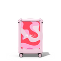 Custom Suitcase | 21" Carry-On Suitcase / Bounce Suitcase / Glossy Primrose Pink | Image 1