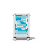 Custom Suitcase | 21" Carry-On Suitcase / Bounce Suitcase / Glossy Cloud White | Image 1